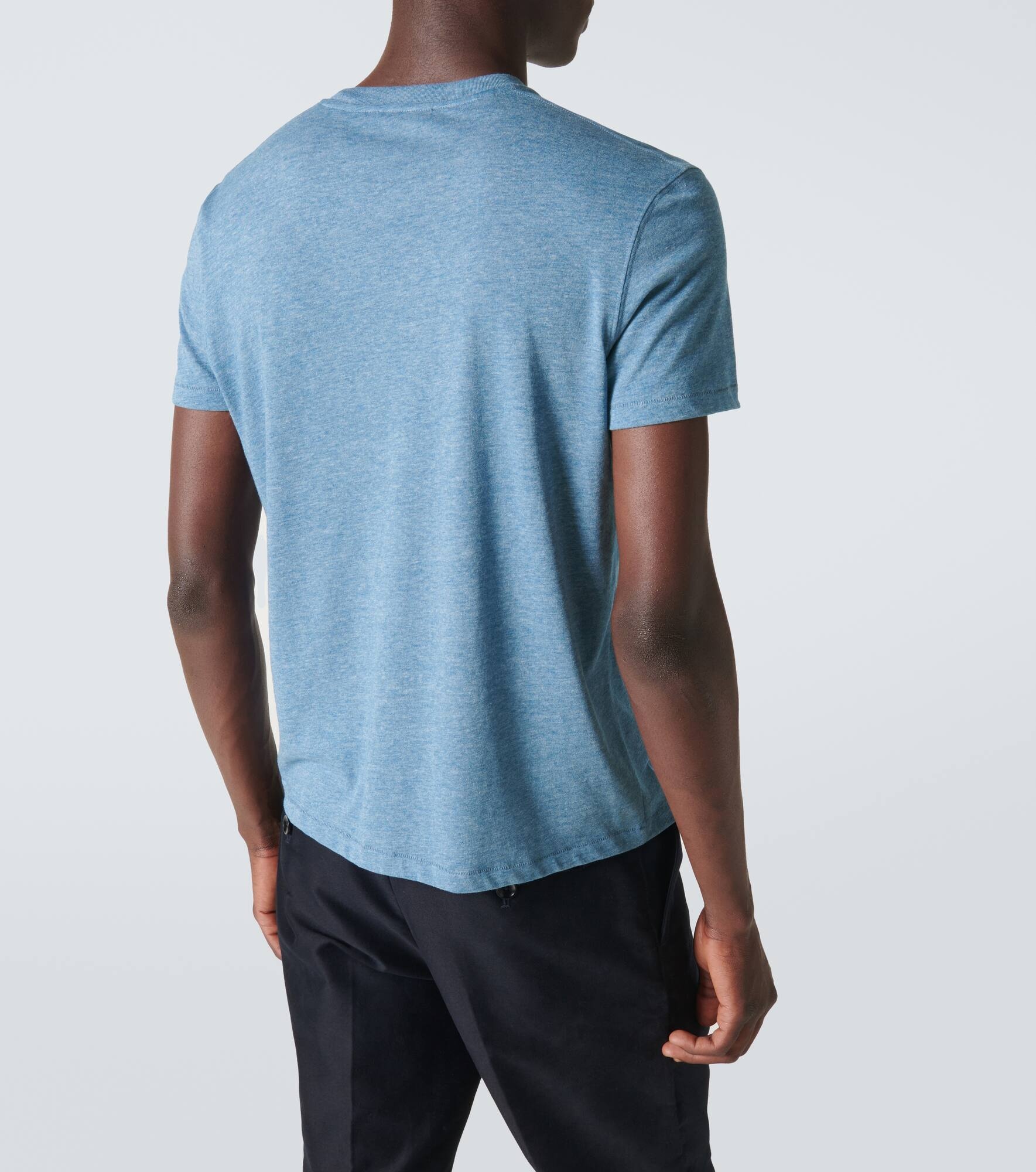 Cotton-blend jersey T-shirt - 4