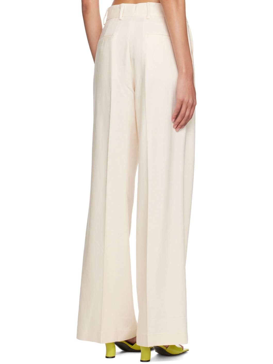 Off-White Straight Trousers - 3