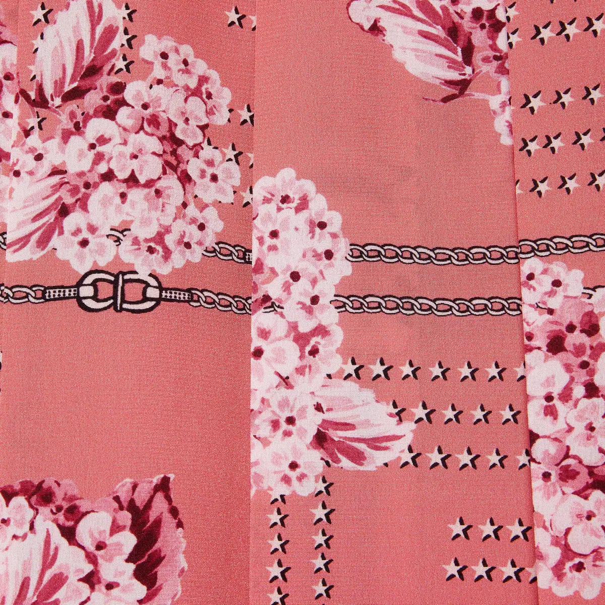 Floral print silk skirt - 5