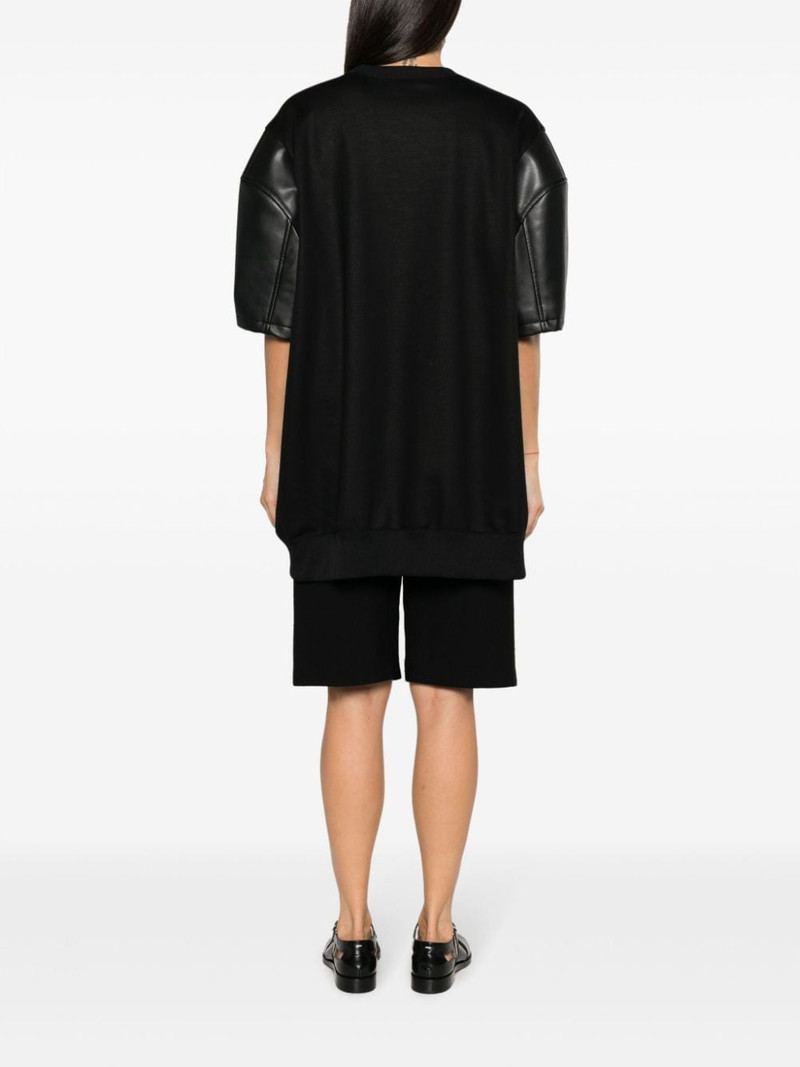 crew neck puff-sleeved T-shirt 4
