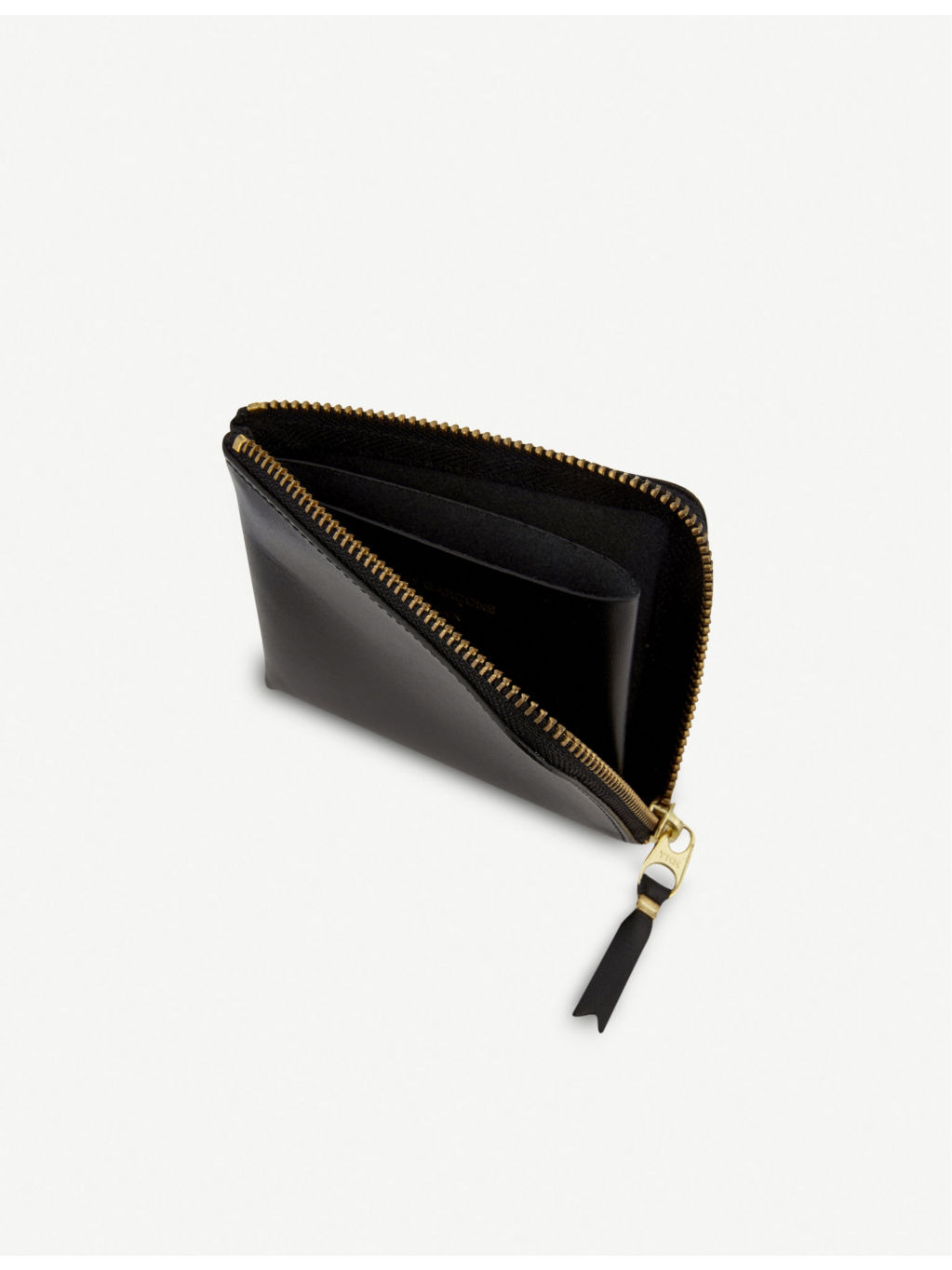 Leather half-zip wallet - 4