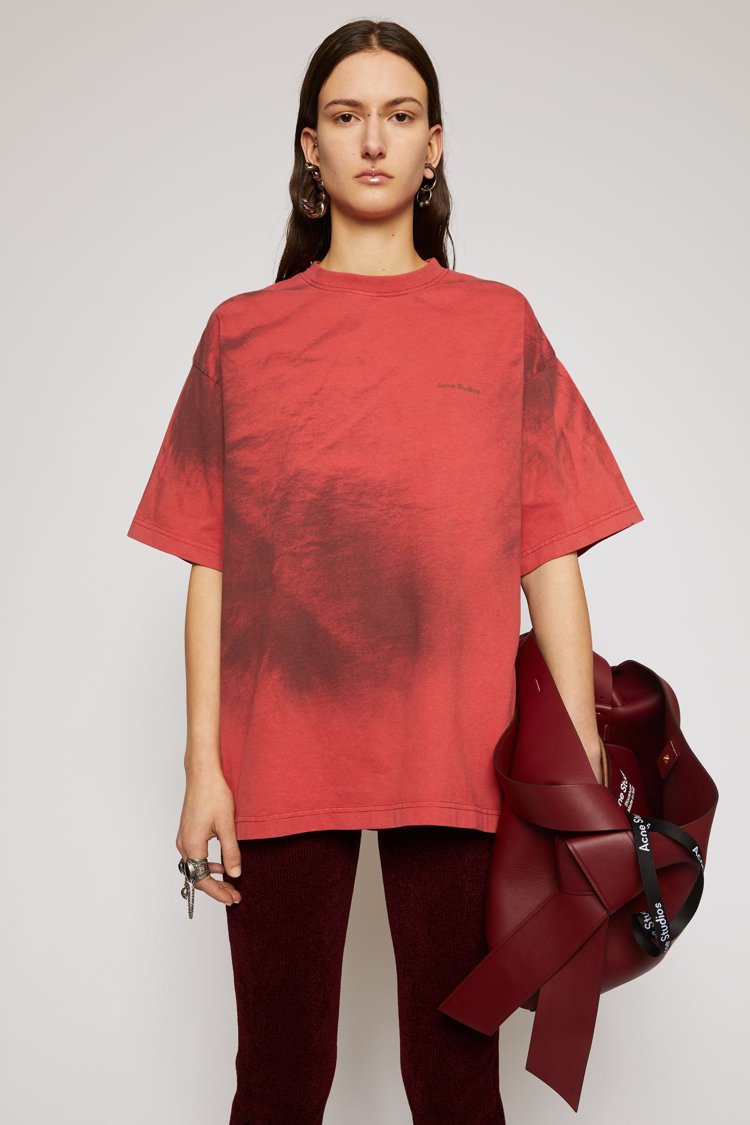 Spray-paint t-shirt red rubber - 2