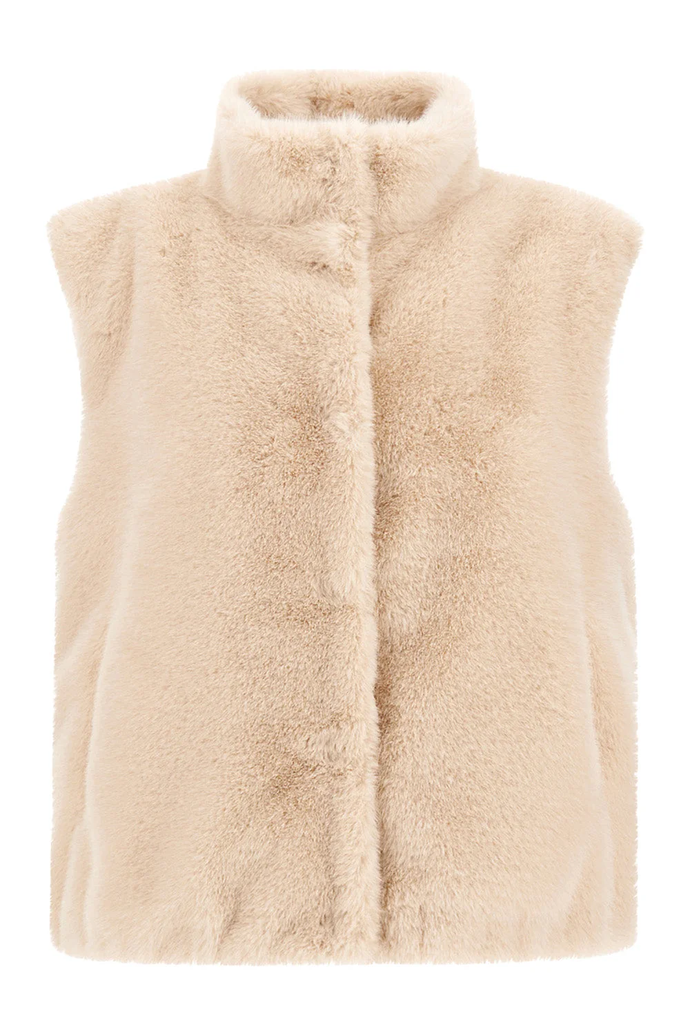 Faux Beaver Fur Vest - 1