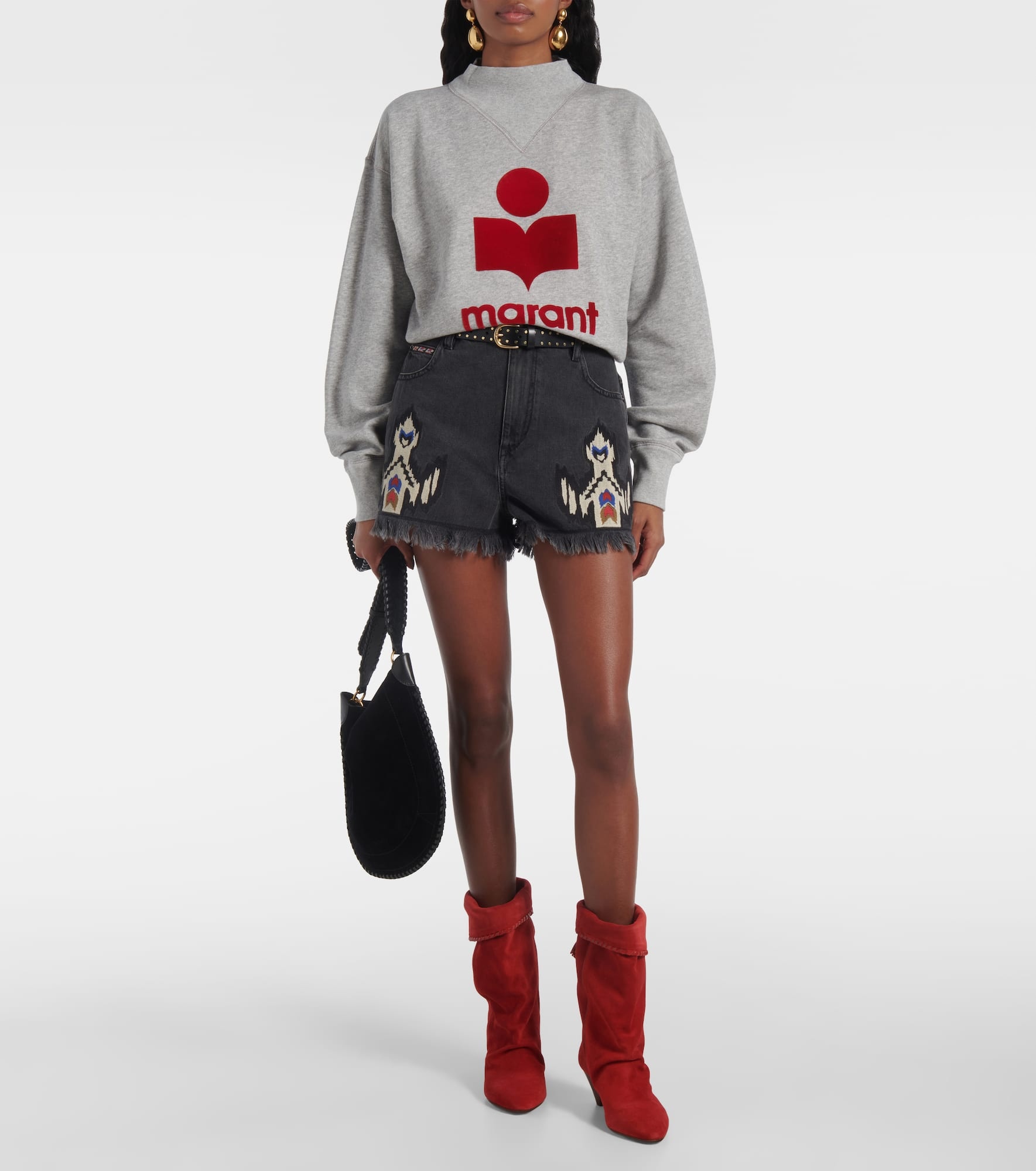 Moby cotton-blend fleece sweatshirt - 2