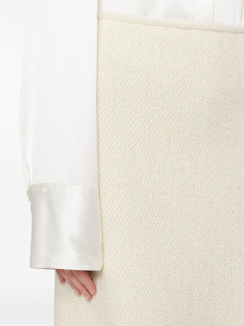 A-line frayed-detail skirt 5