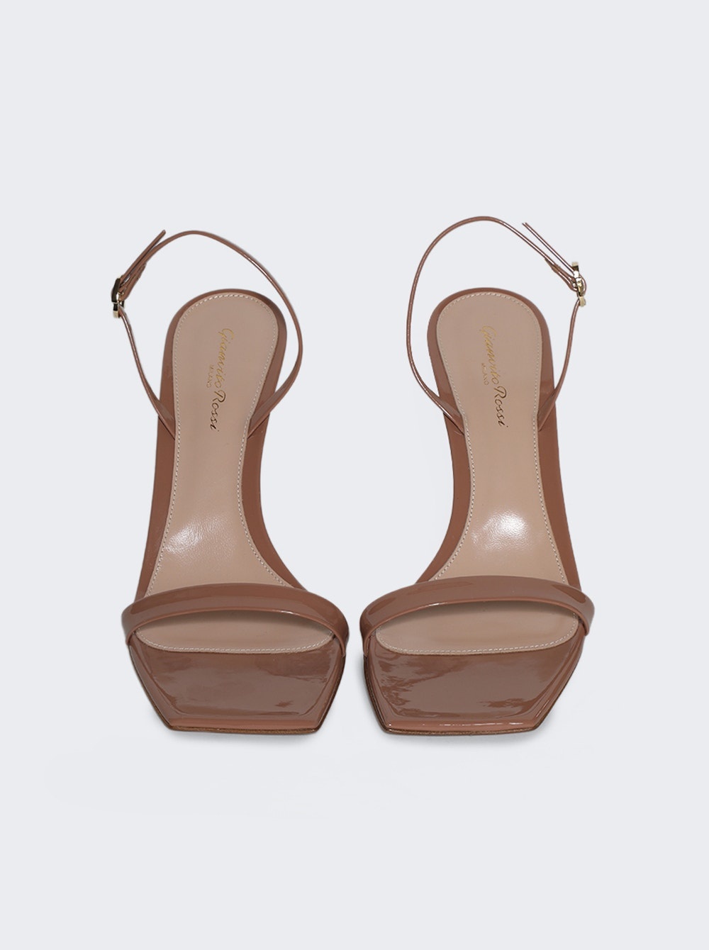 Ribbon Stiletto Sandals Praline - 5