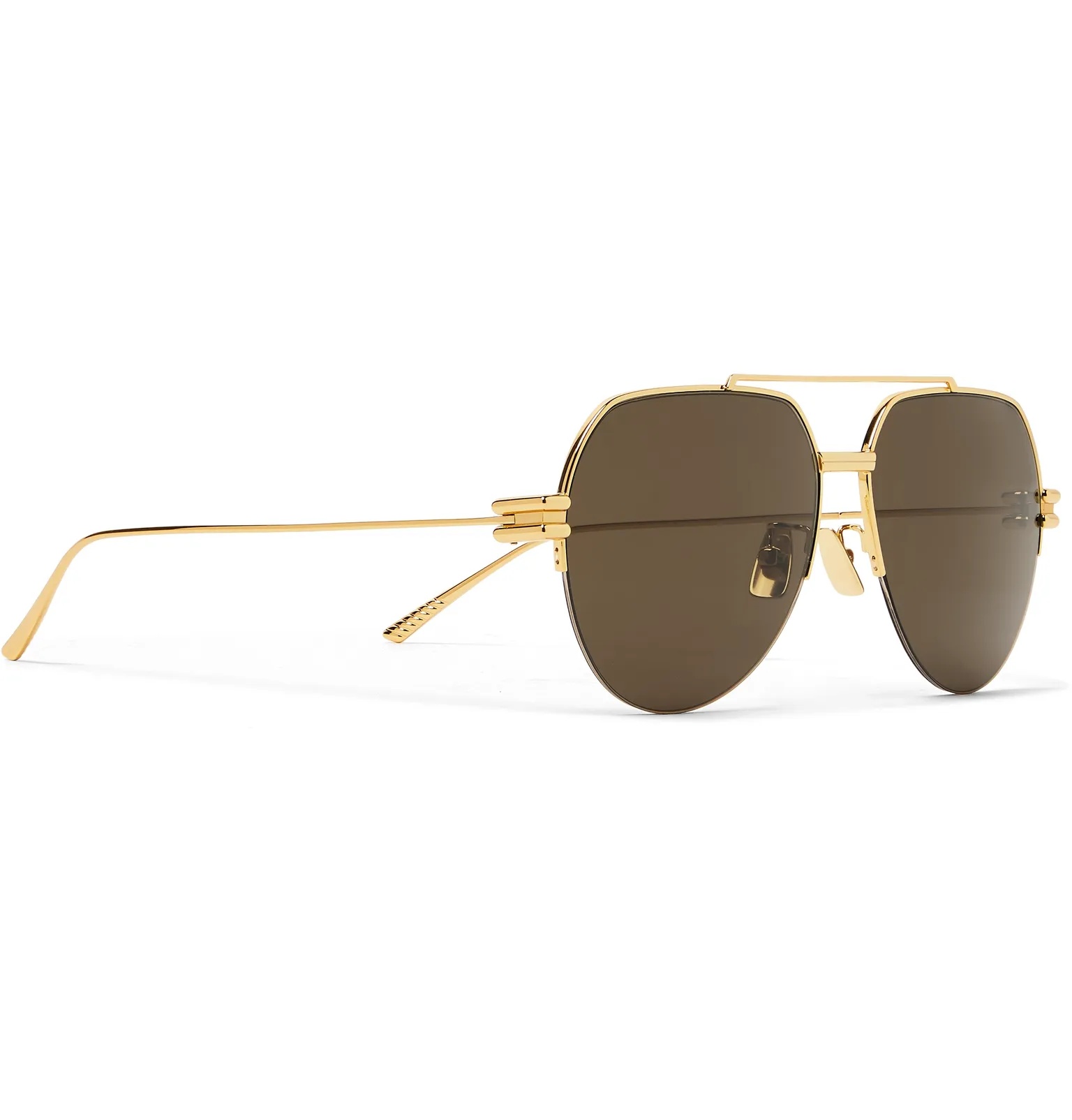 Aviator-Style Gold-Tone Sunglasses - 2