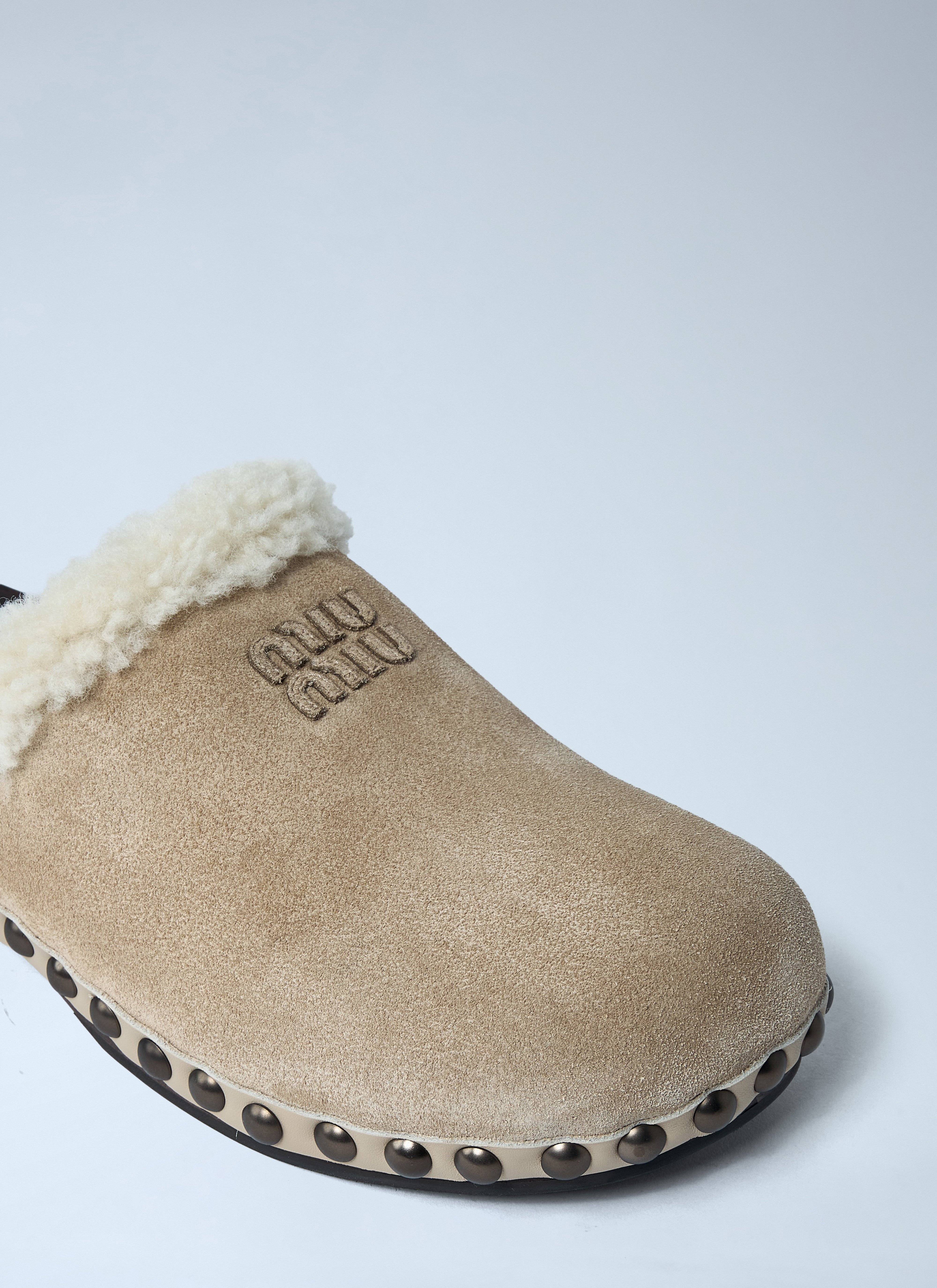 Miu Miu Women Suede Clogs - 3