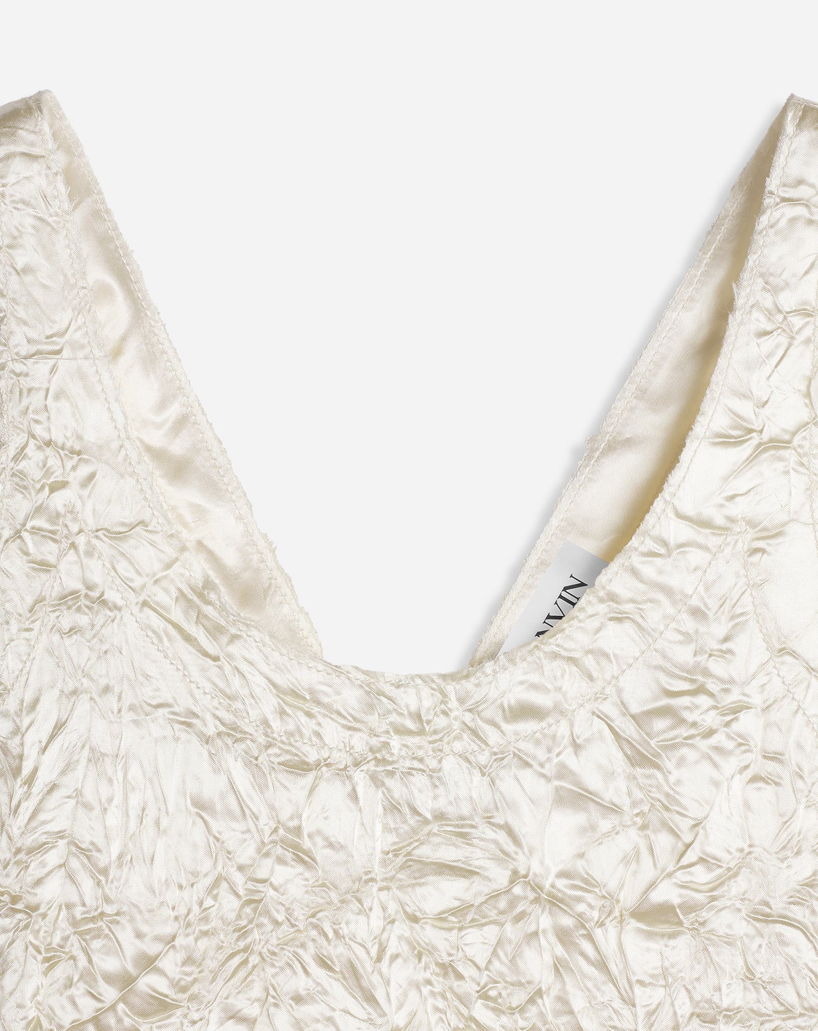 CRINKLED SATIN TANK - 3