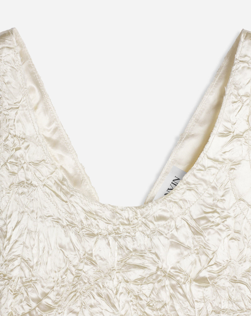 Lanvin CRINKLED SATIN TANK outlook