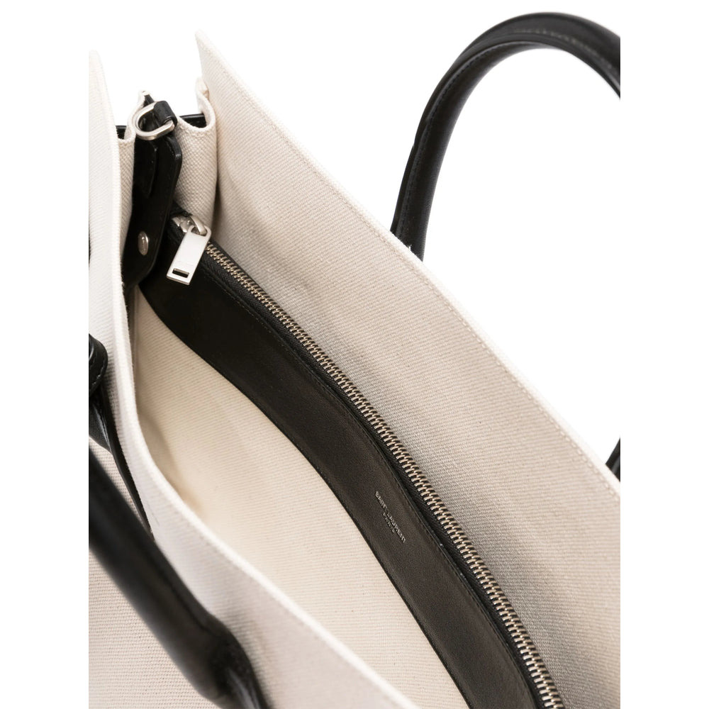 Saint Laurent White Tote Bags Men - 5