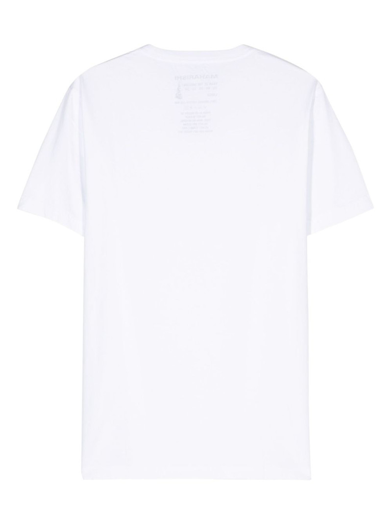 MAHARISHI logo-print cotton T-shirt outlook
