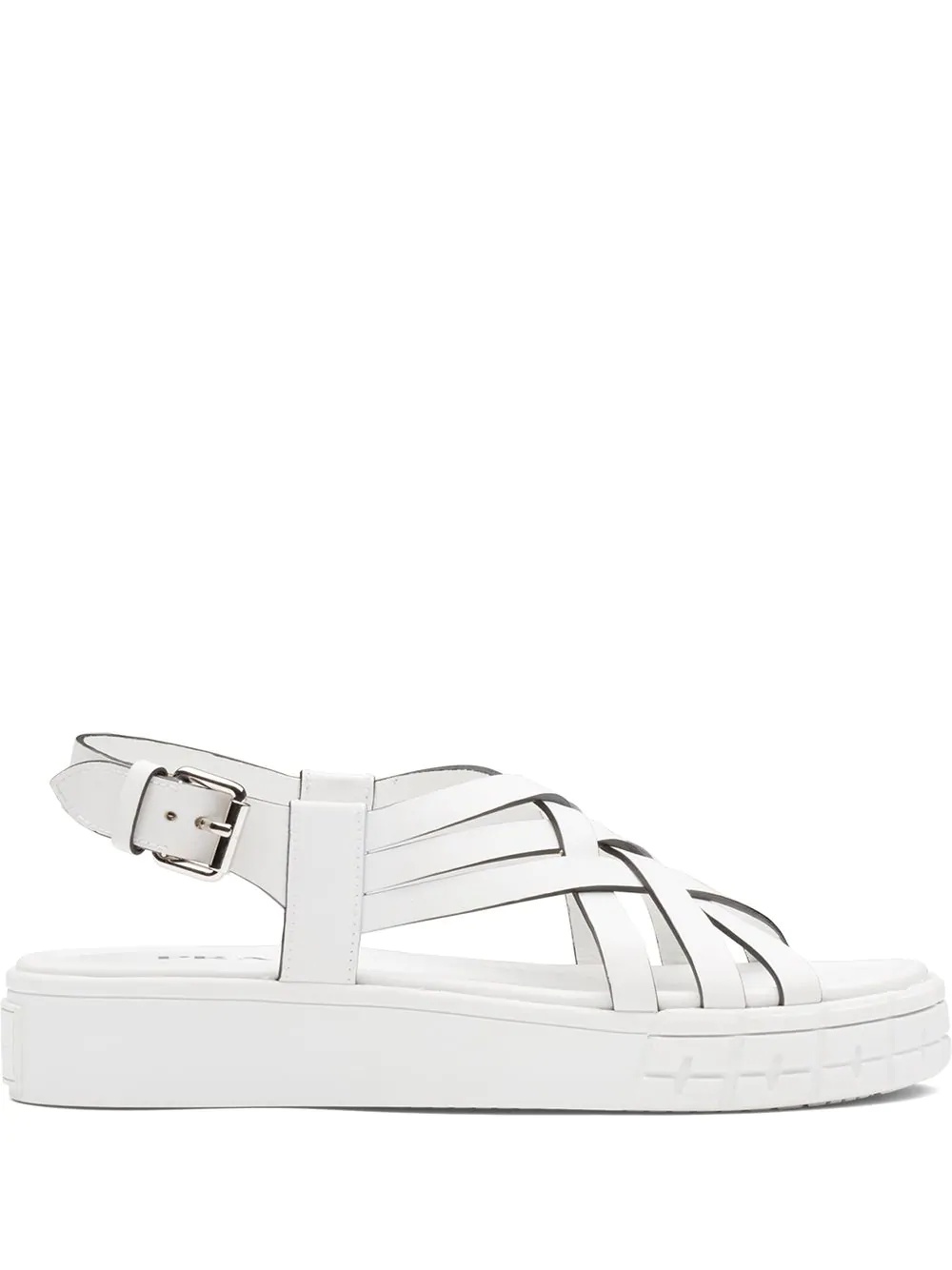 strappy 30mm flatform sandals - 1