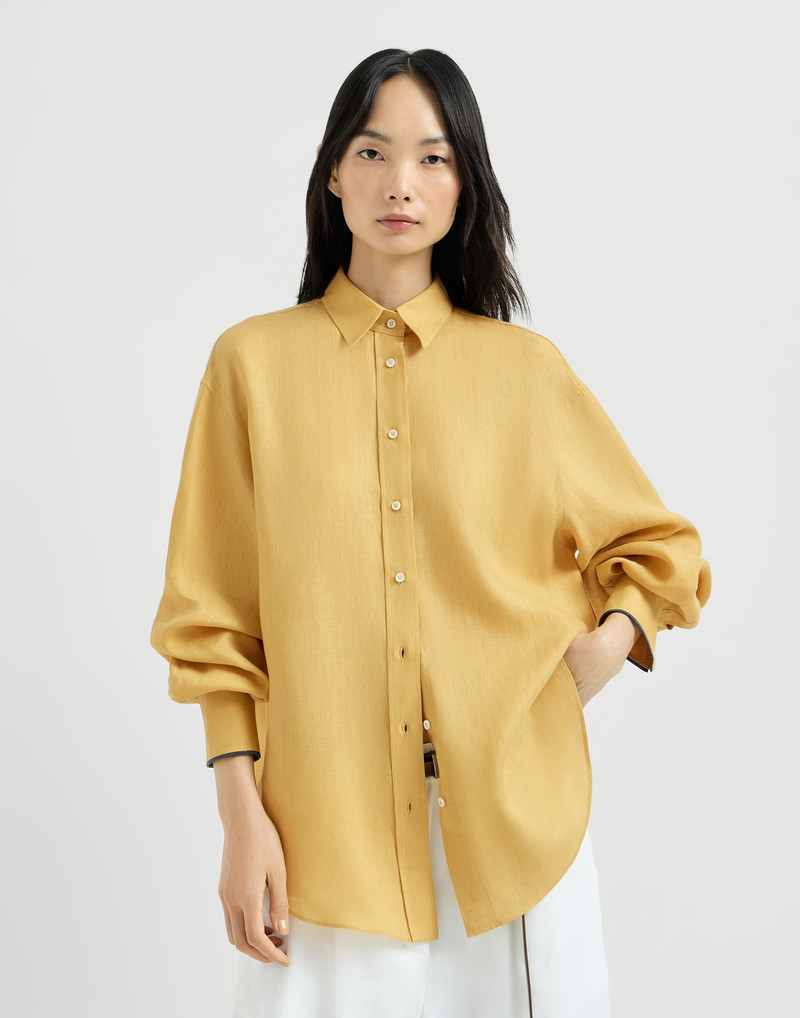 Linen shirt with monili 2