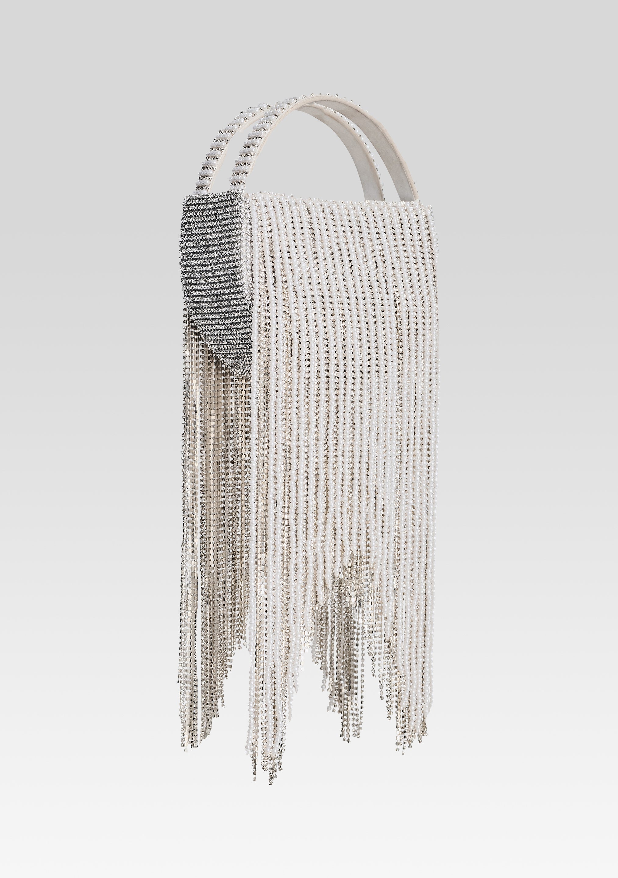 ESTEL SMALL PEARL FRINGE BAG - 2