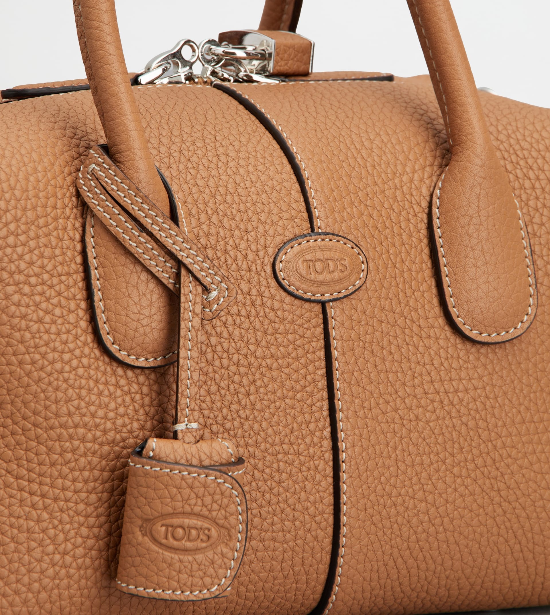 TOD'S DI BAG BAULETTO IN LEATHER MINI - BROWN - 6