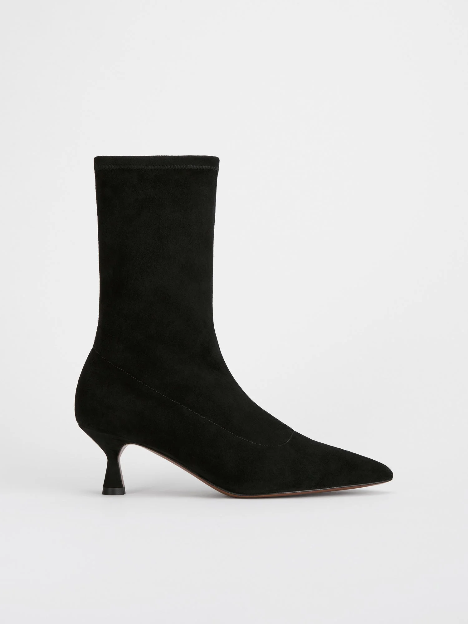 Cerone Black Suede Stretch Boots - 1