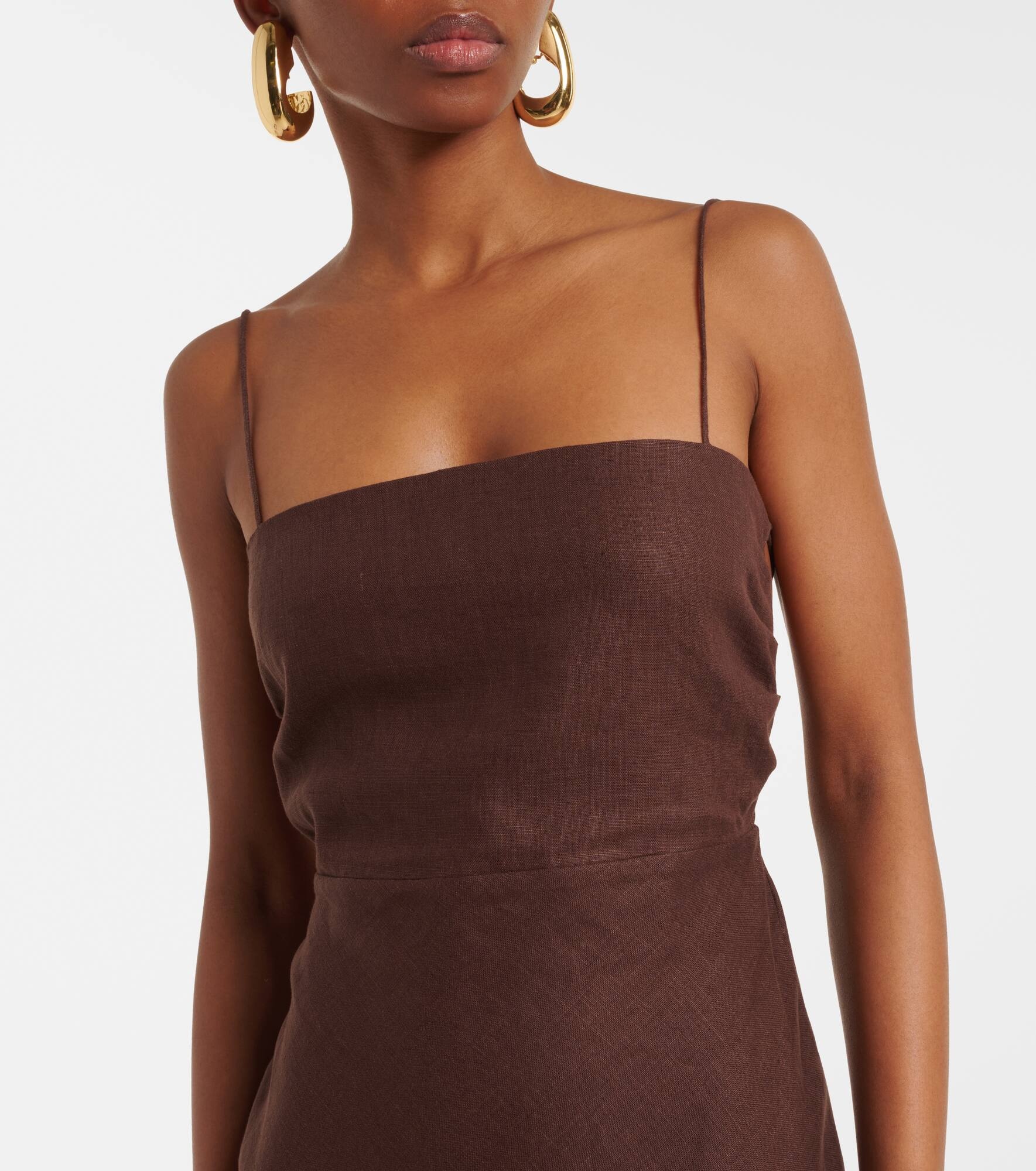 Linen maxi dress - 4