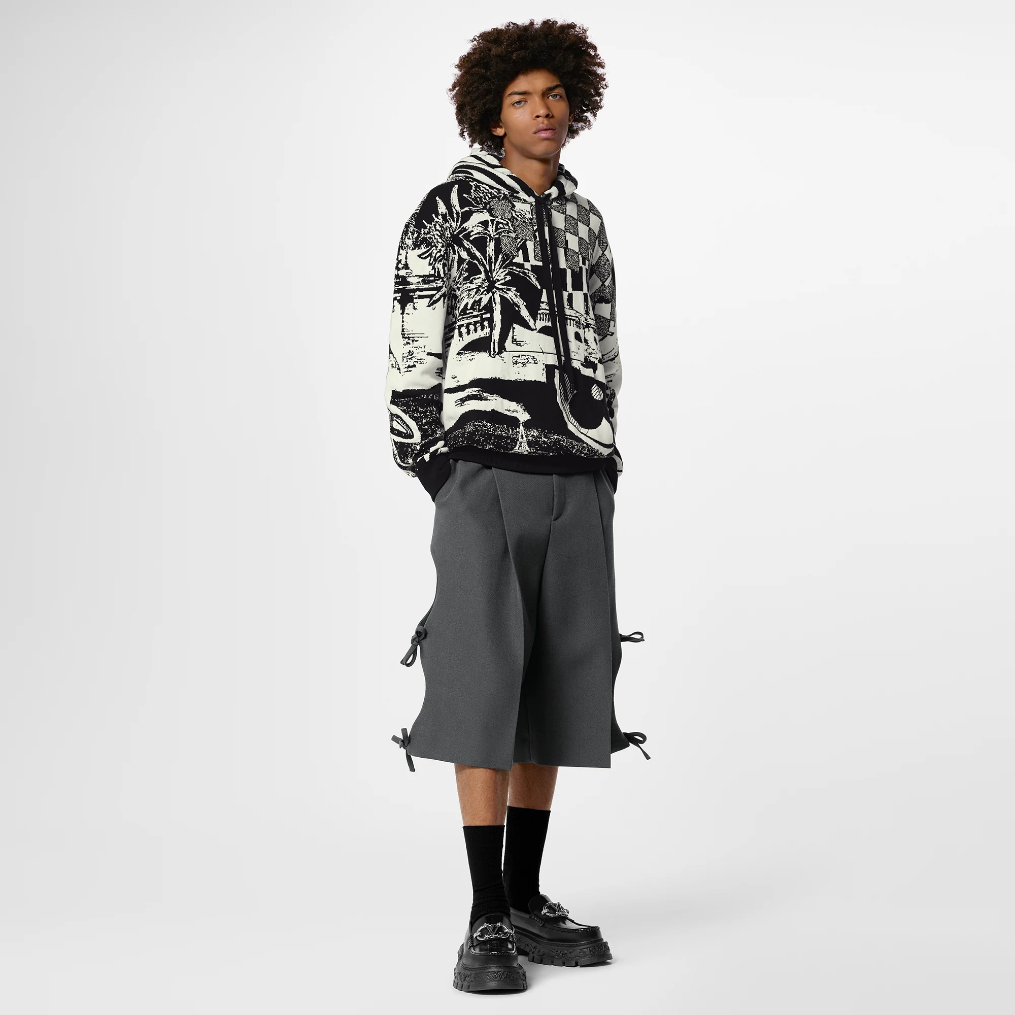 Parisian Collage Jacquard Hoodie - 4