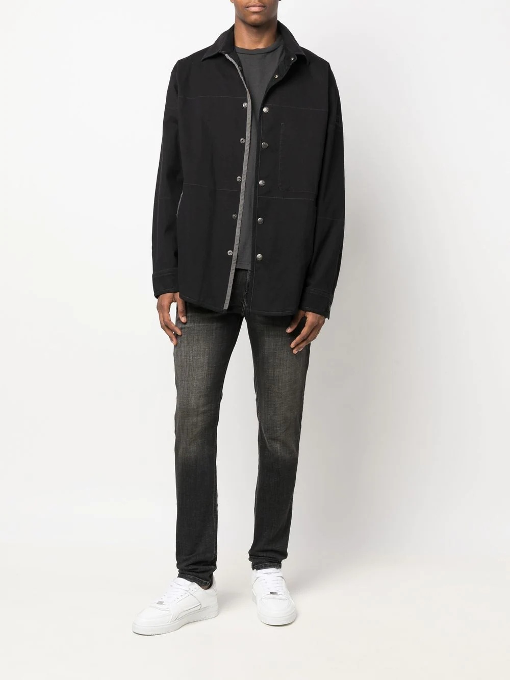 S-DOVES twill shirt jacket - 2