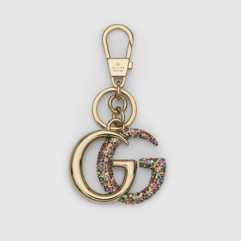Crystal Double G keychain 1