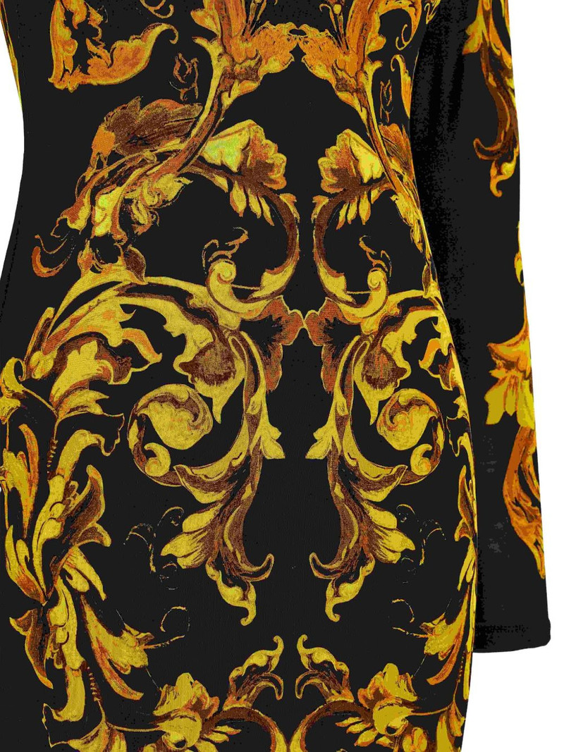 baroque-print long-sleeve dress 4