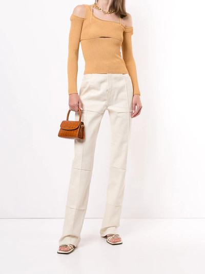 JACQUEMUS cut-out detail top outlook