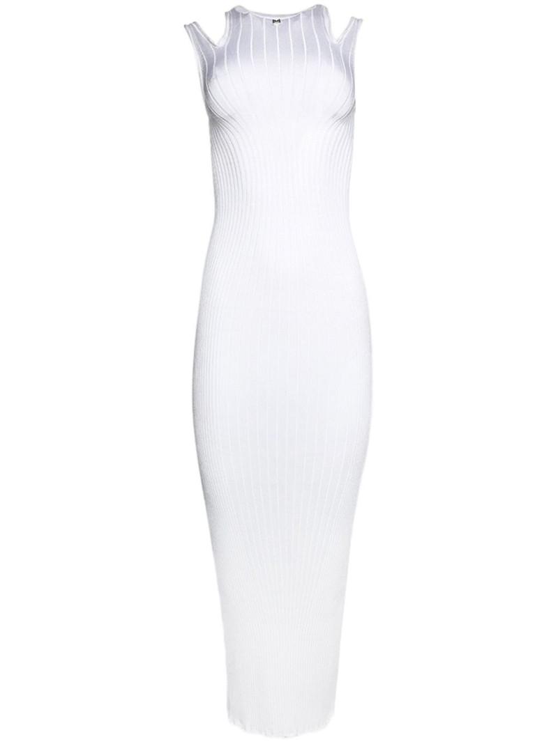 plaque detail maxi knitted dress 1