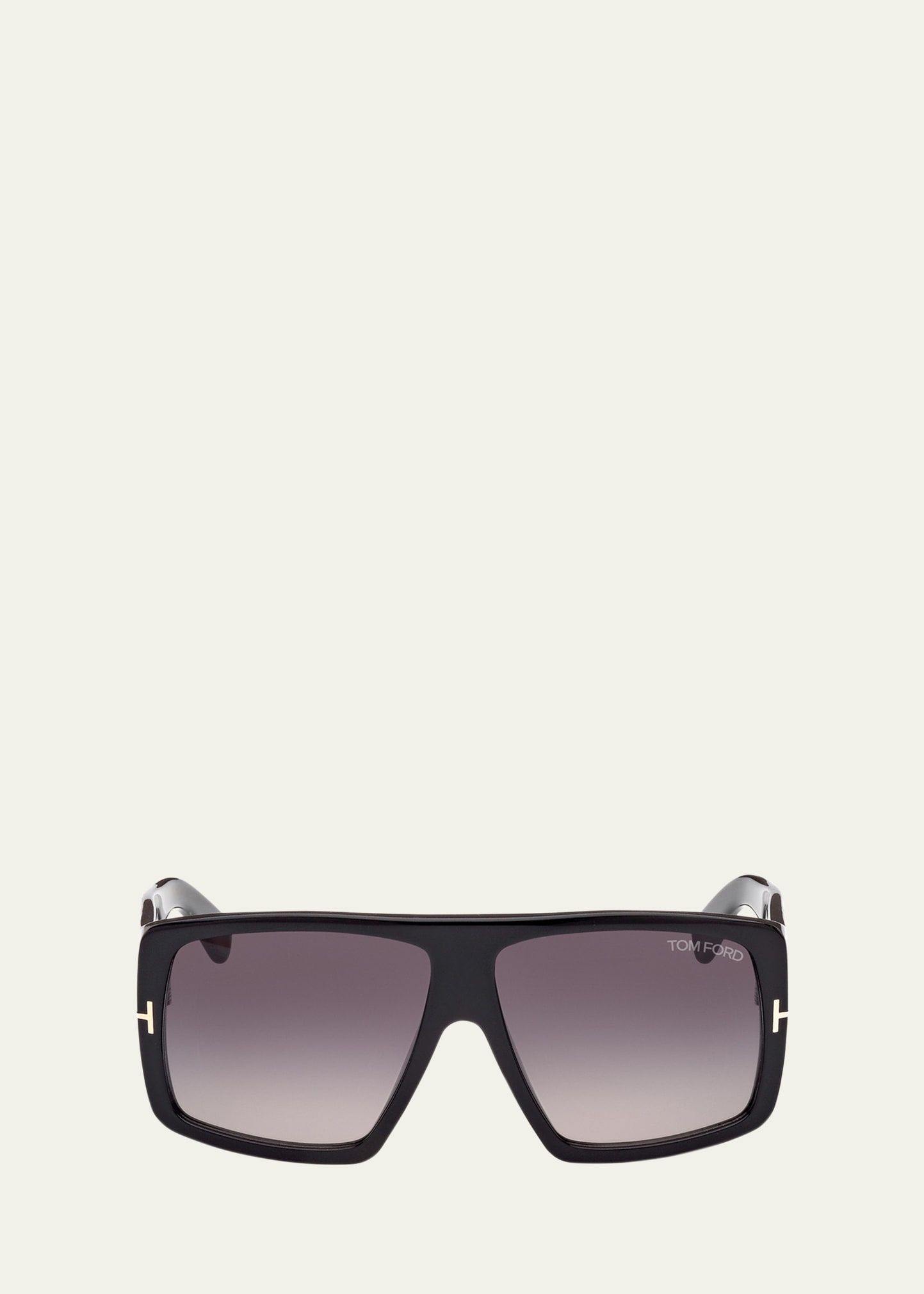 Raven Gradient Logo Square Acetate Sunglasses - 1
