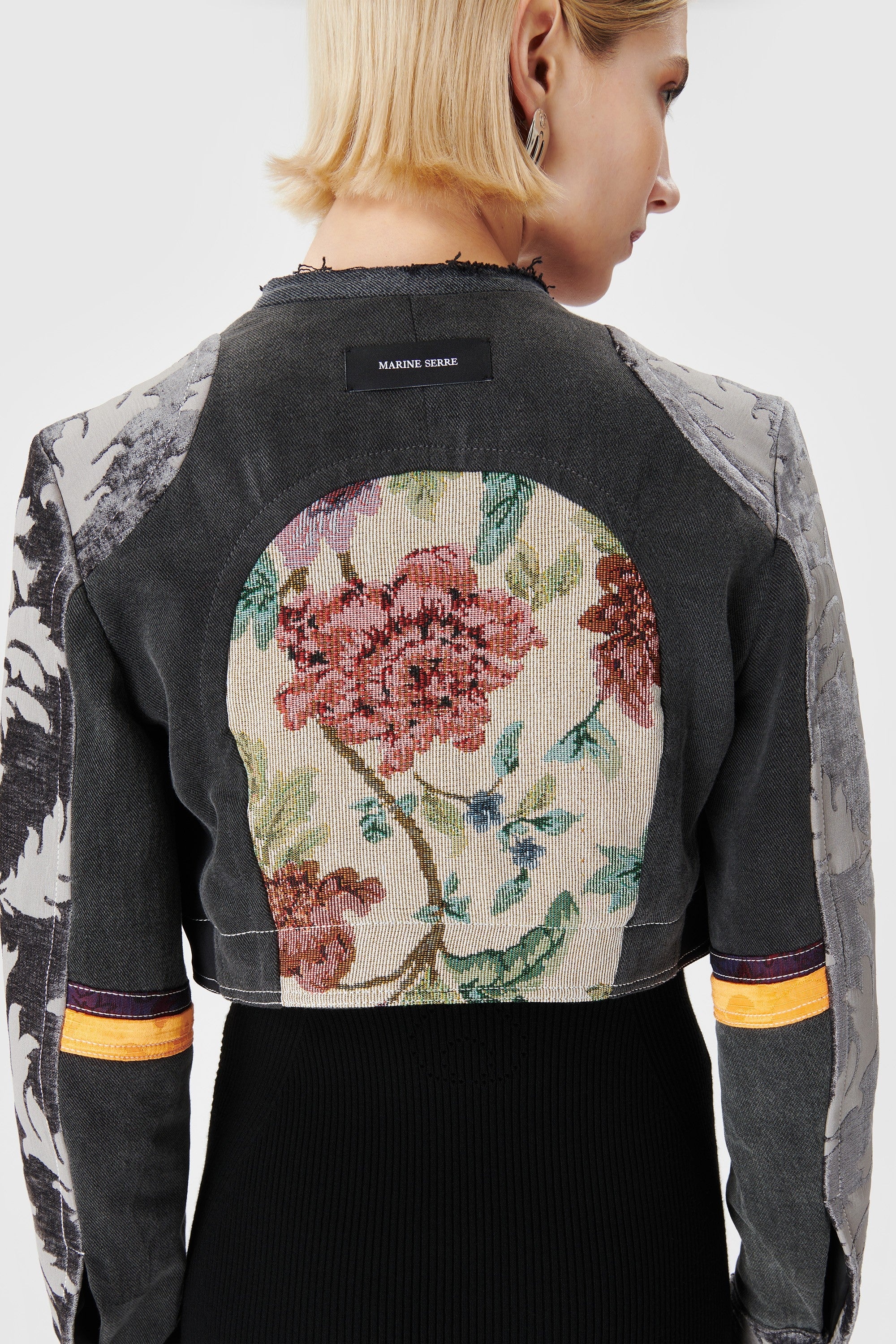 Regenerated Floral Tapestries Cropped Jacket - 4