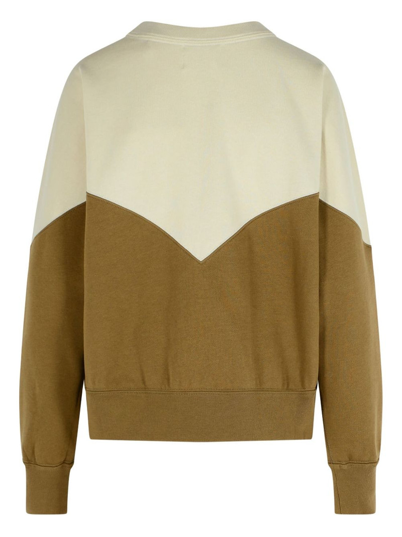 Isabel Marant Houston two-tone logo sweatshirt outlook