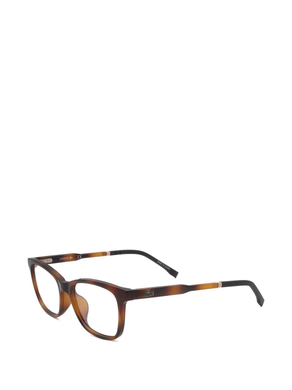 tortoiseshell-effect square-frame glasses - 1