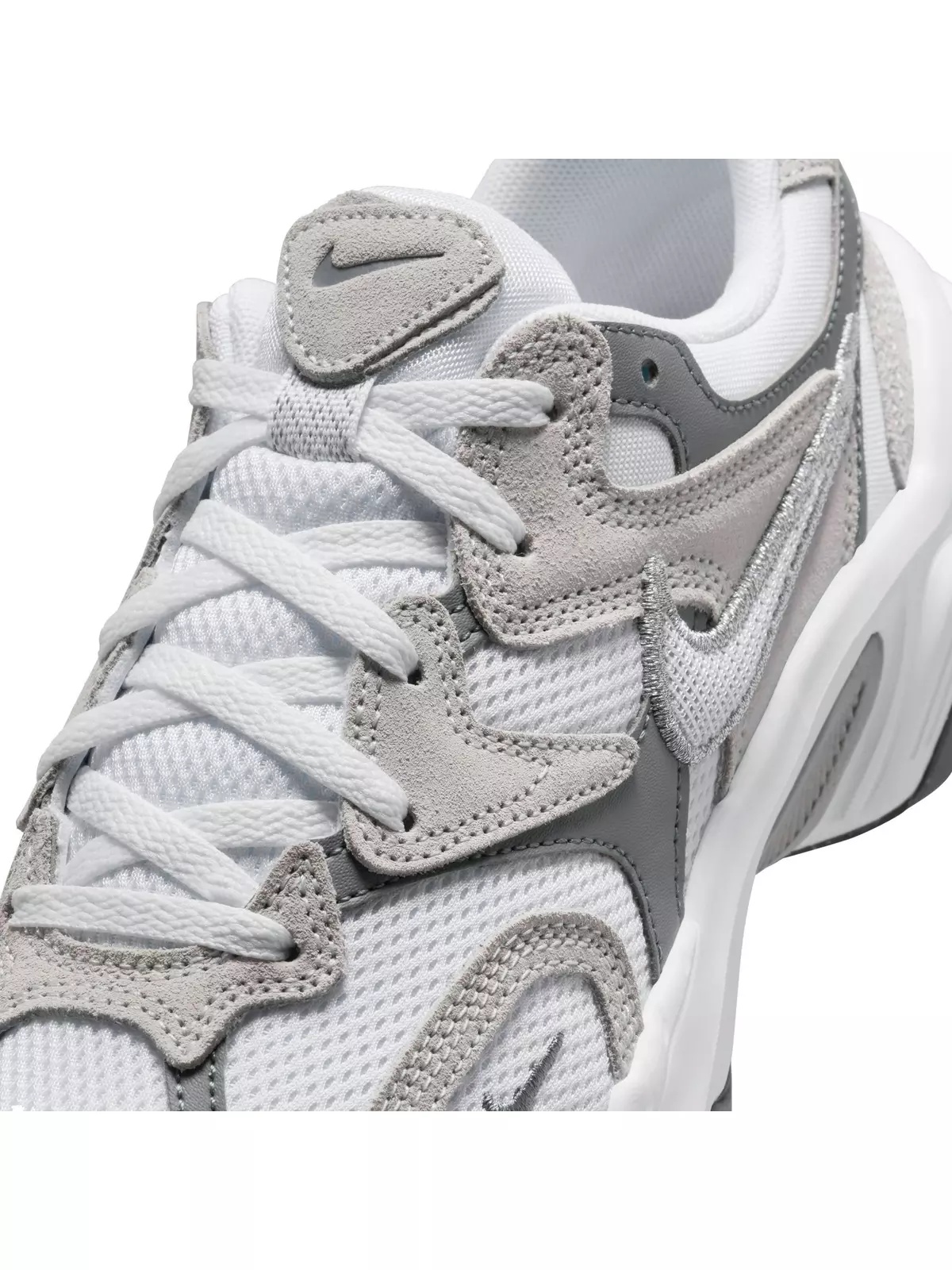 AL8 "White/Metallic Silver/Smoke Grey/Black" Women's Shoe - 10