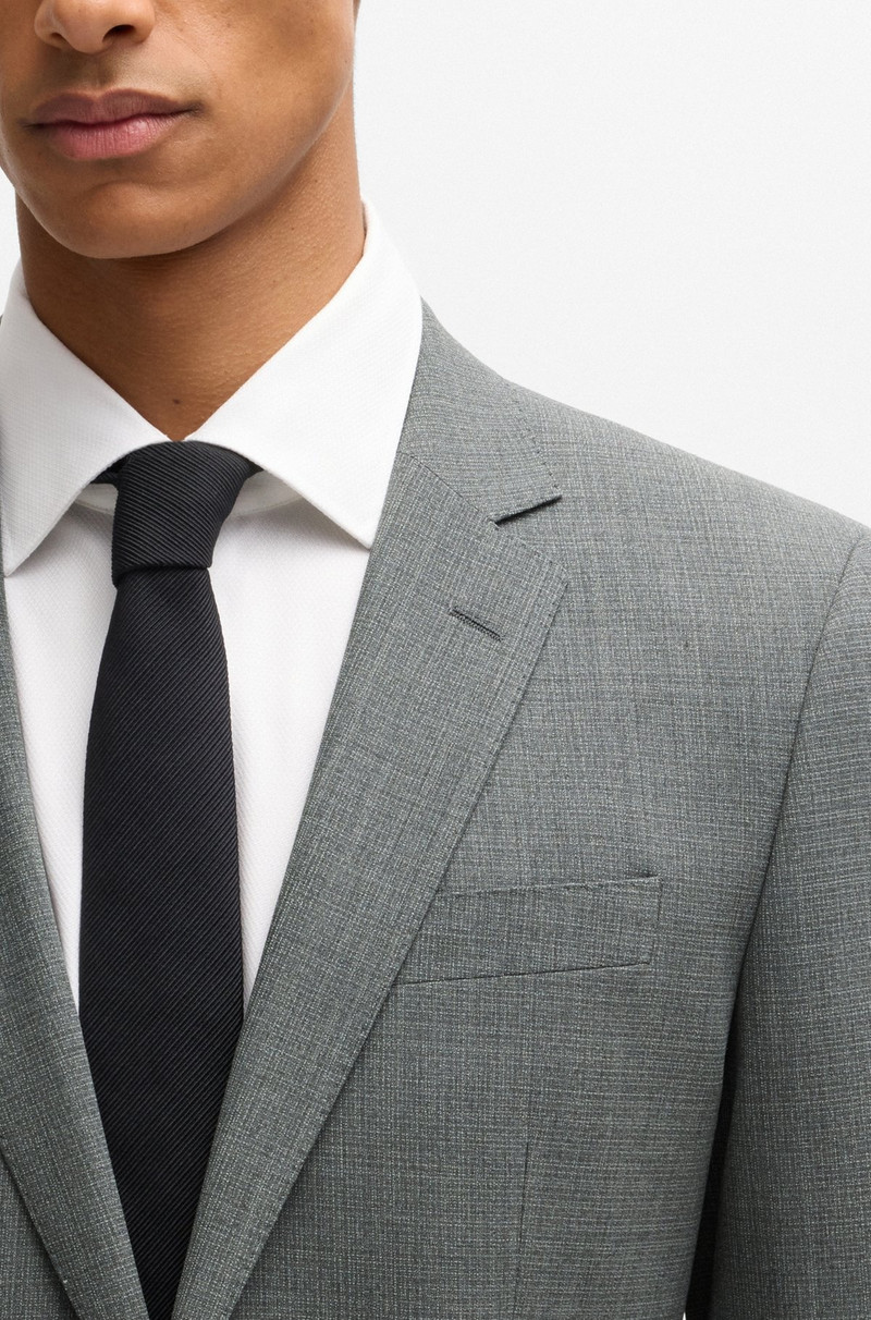 SLIM-FIT SUIT IN MICRO-PATTERNED STRETCH CLOTH 5