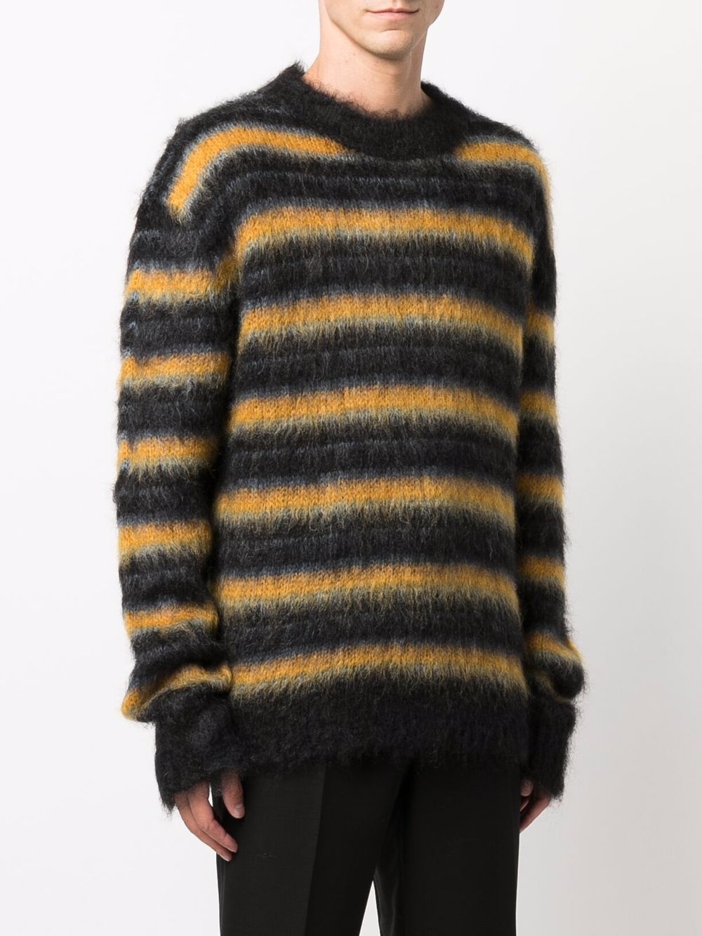 striped knitted jumper - 3