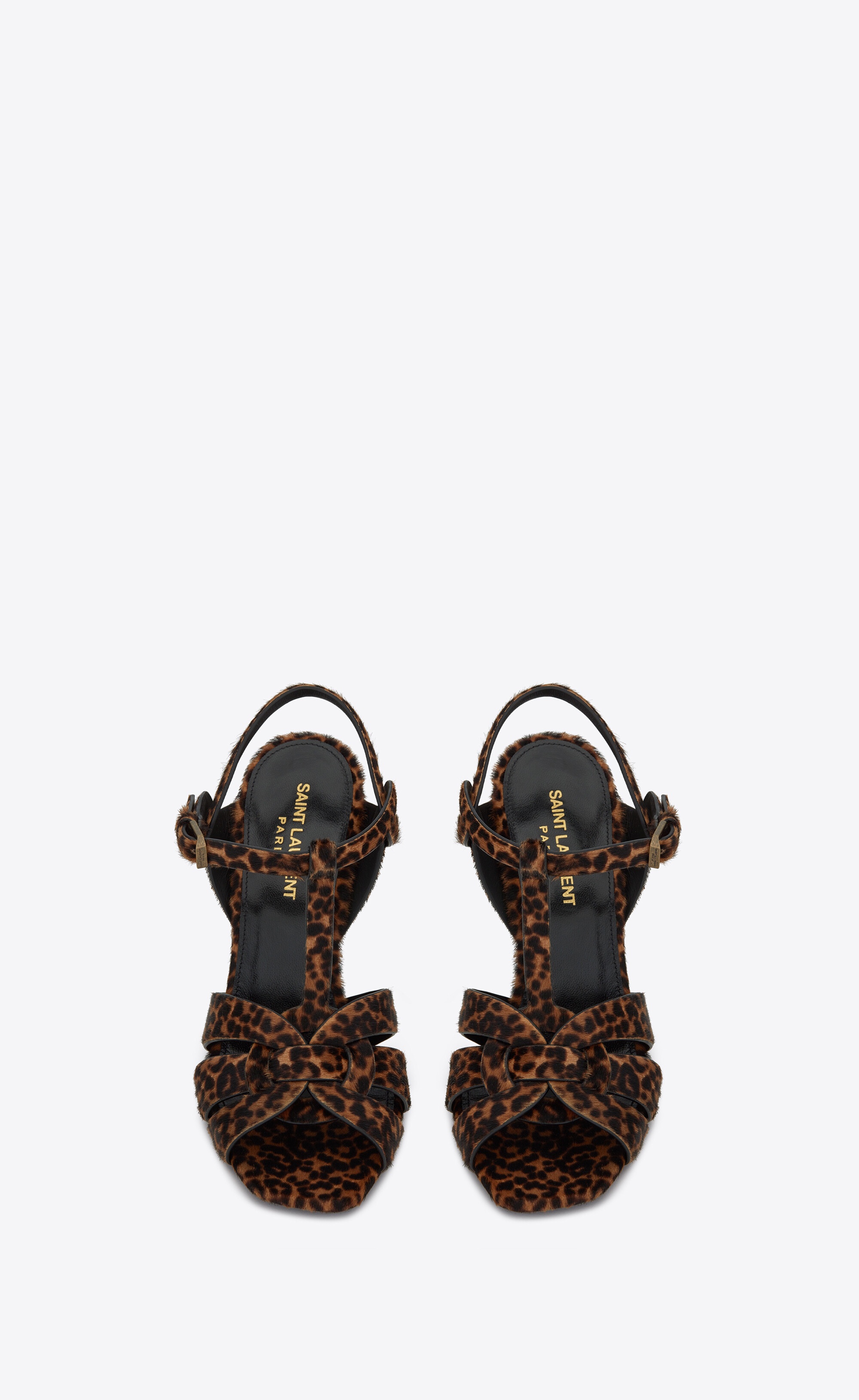 tribute sandals in leopard-print pony-effect leather - 2
