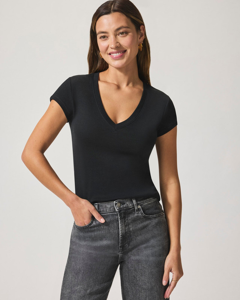 Splendid Faye V-Neck Tee outlook