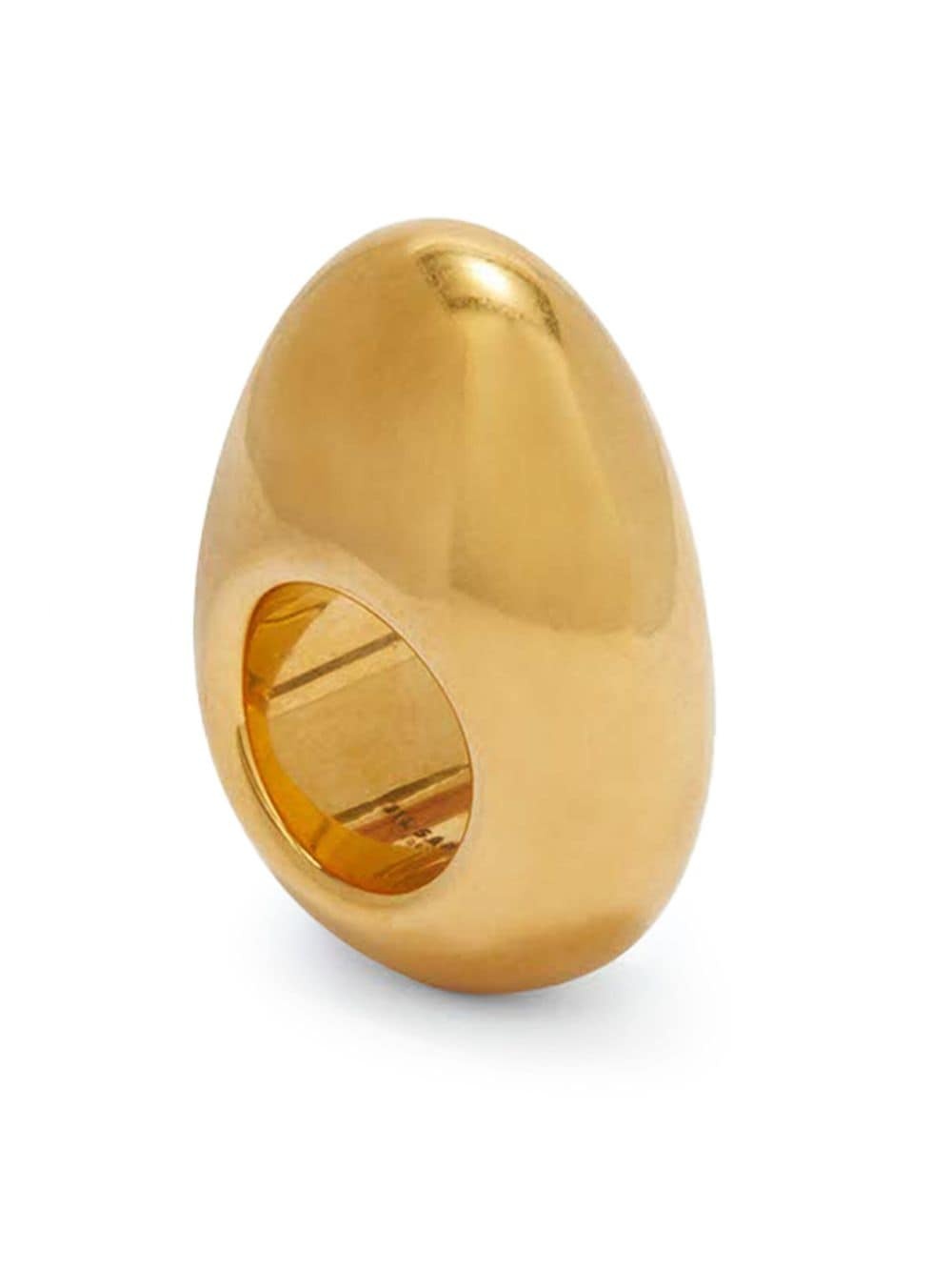 polished oval-body ring - 2