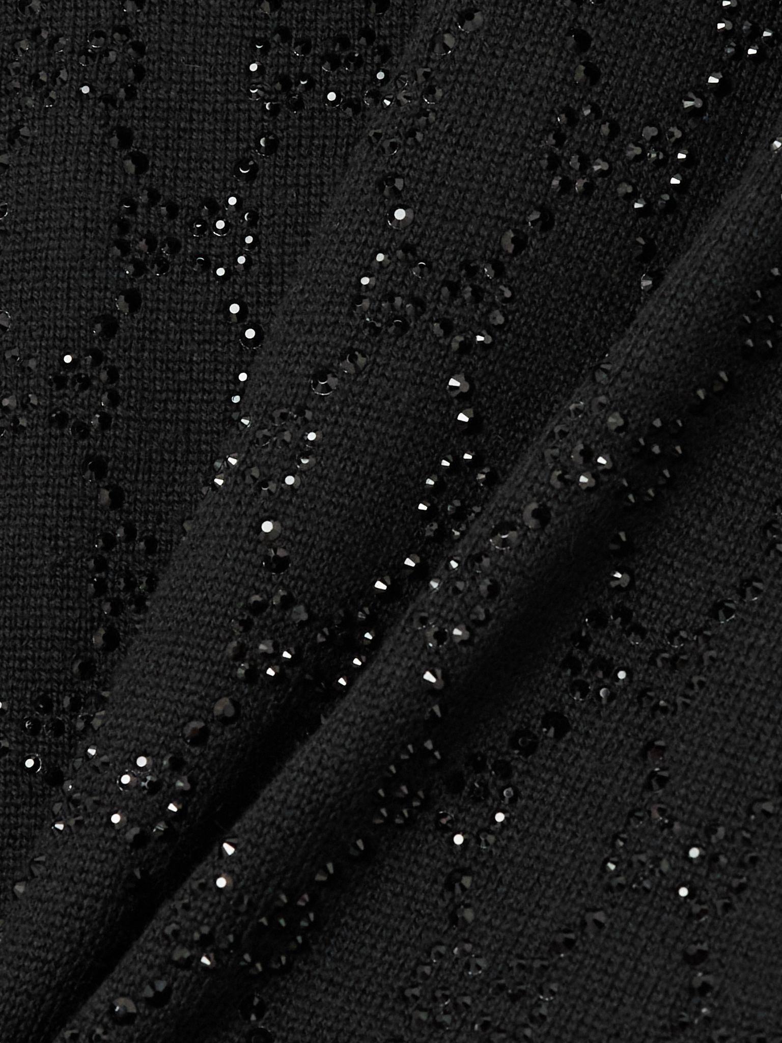 Crystal-embellished wool sweater Black - 4