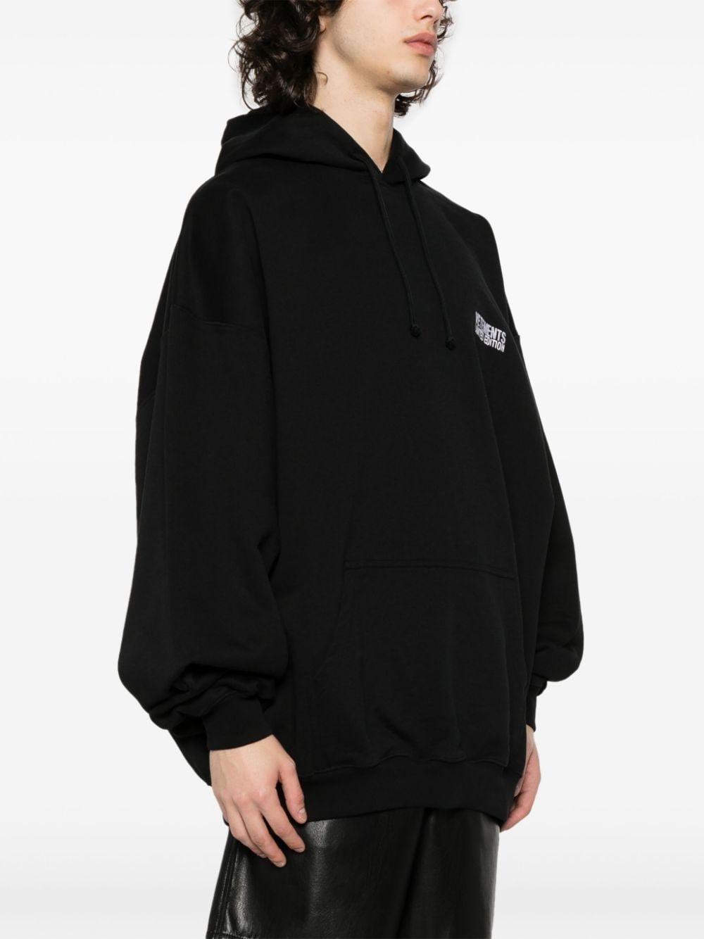 logo-embroidered hoodie - 4