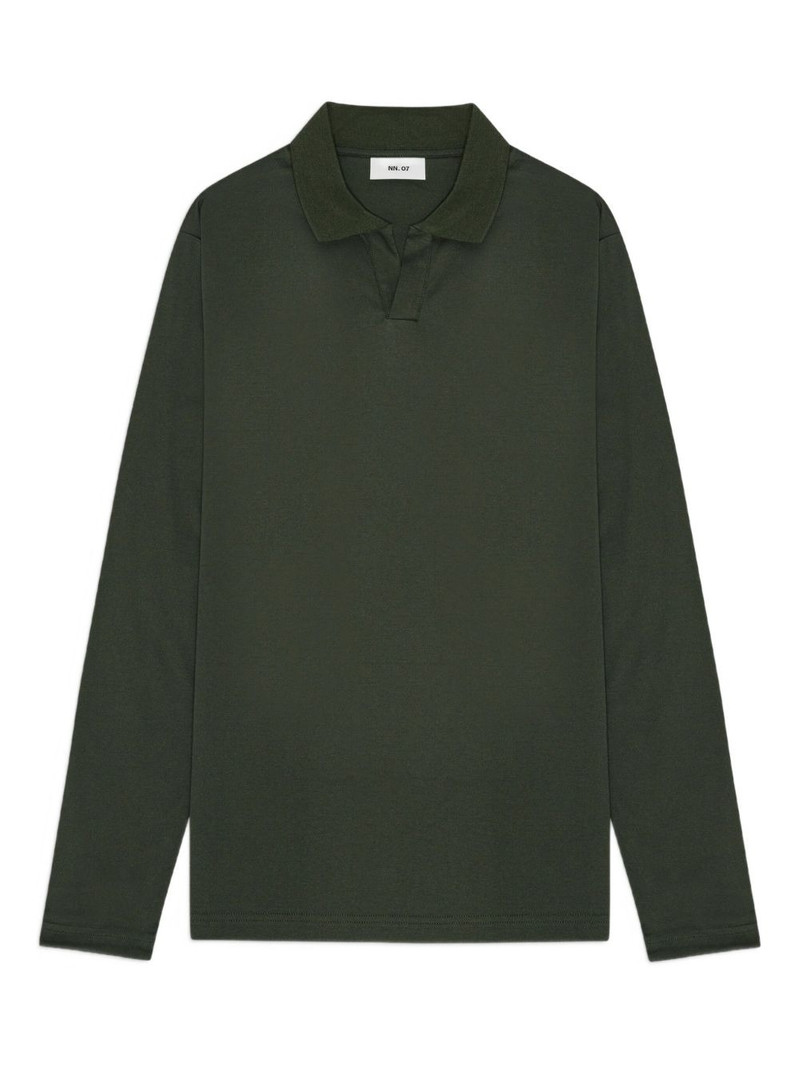 long-sleeve polo-collar t-shirt 1