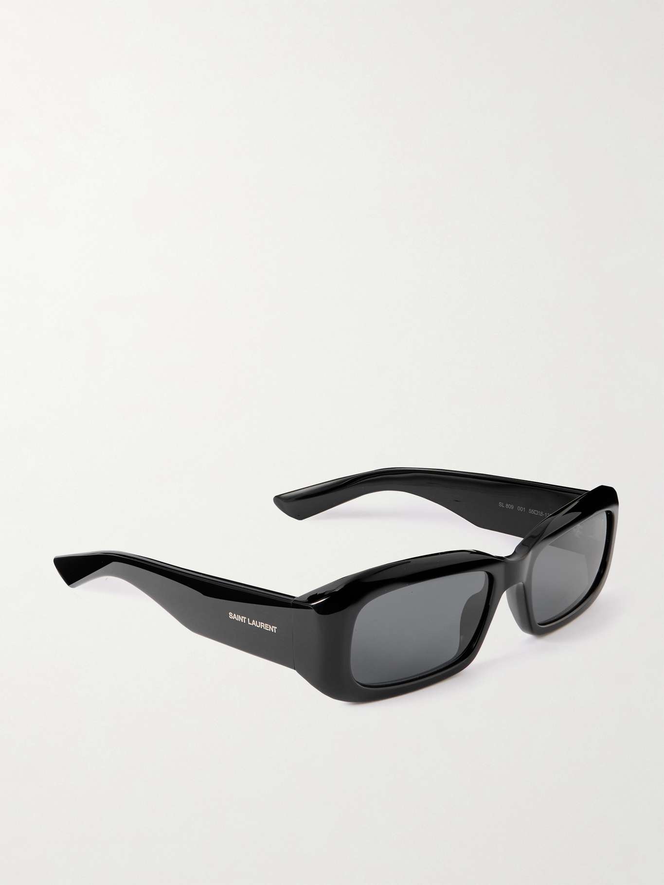 Rectangle-frame acetate sunglasses Black - 2