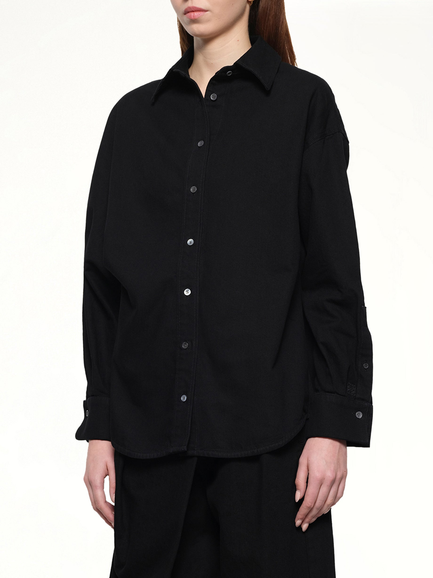 Wrap Shirt in Black - 6