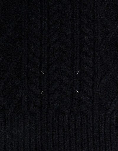 Maison Margiela Cable knit scarf outlook