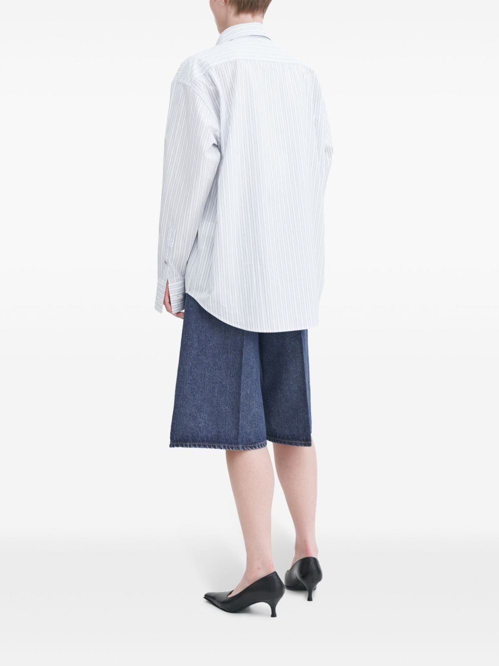 pinstripe shirt - 3