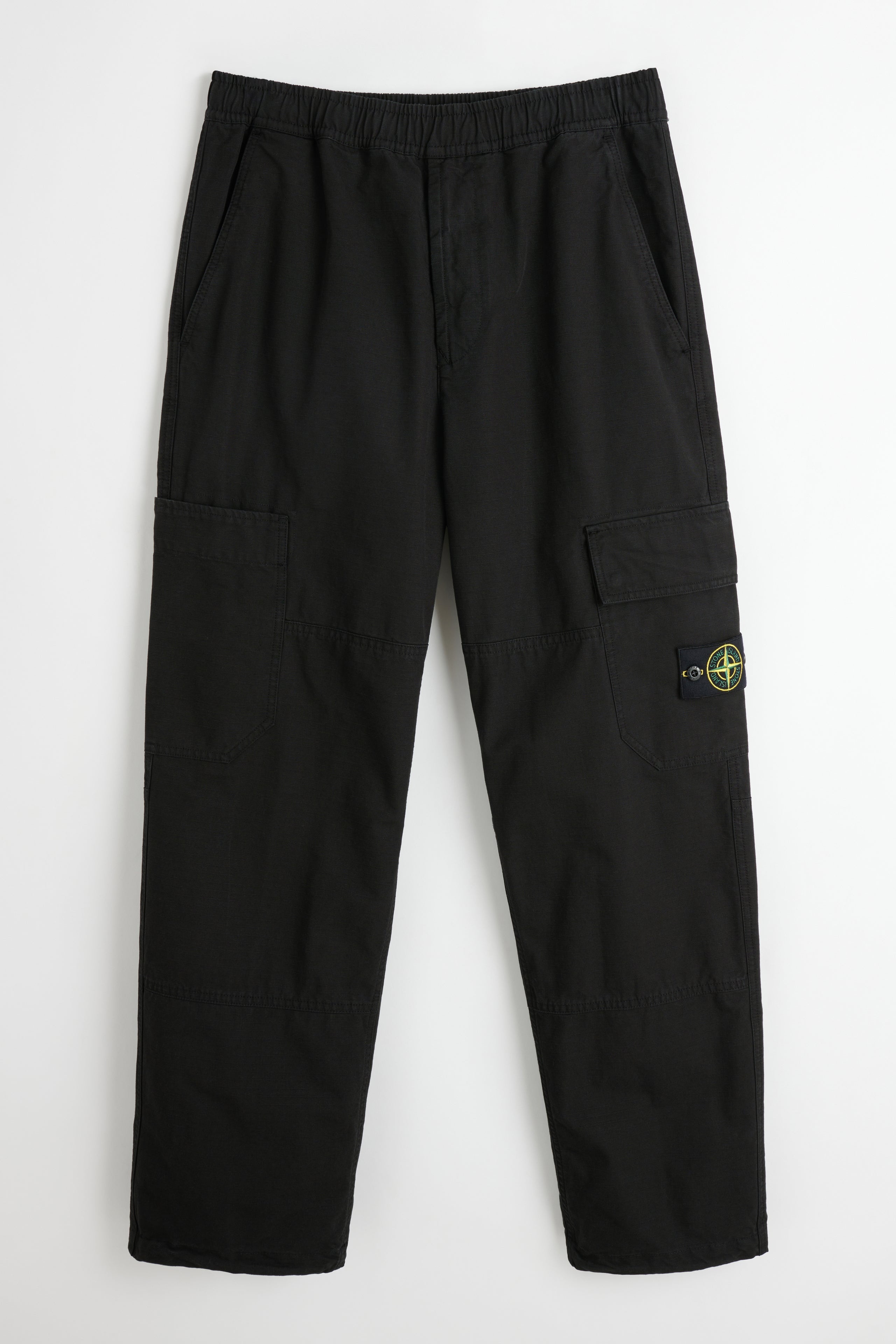 STONE ISLAND RELAXED PANTS BLACK - 1