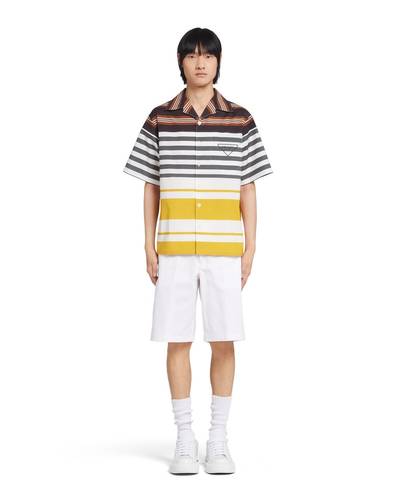 Prada Striped stretch cotton shirt outlook