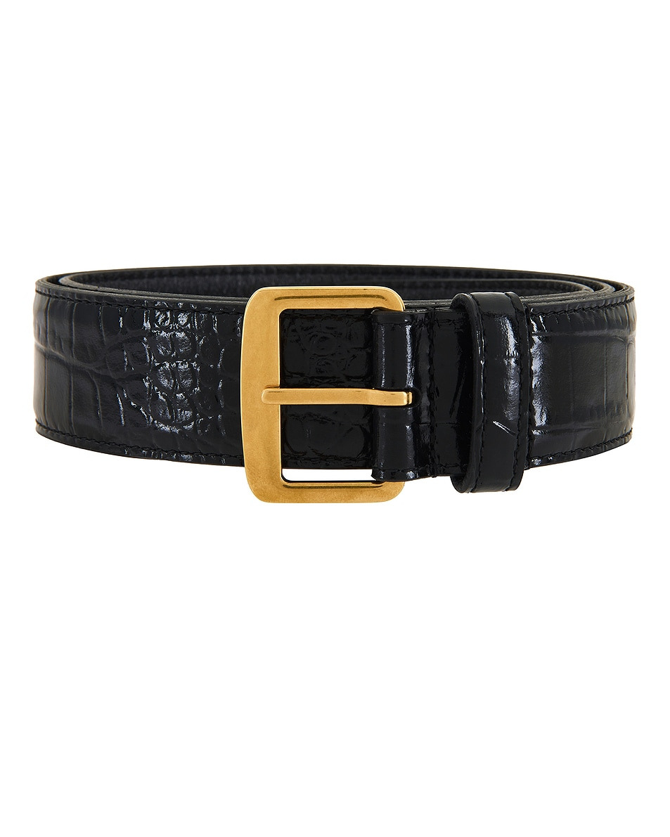 Croc Embossed Belt - 3