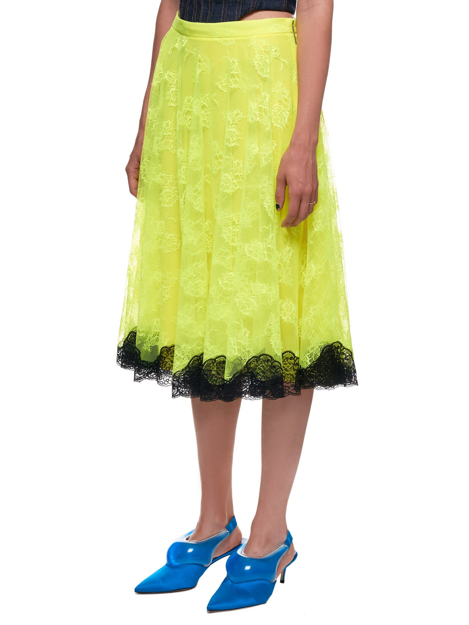 Chantilly Lace Neon Midi Skirt - 2