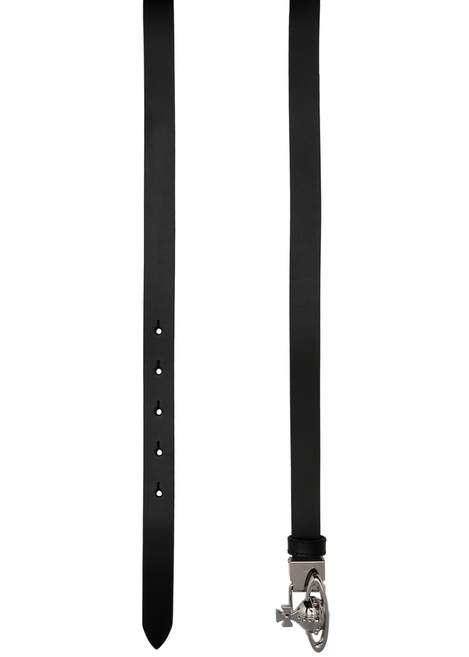 Vivienne Westwood Orb Small Leather Belt - 3